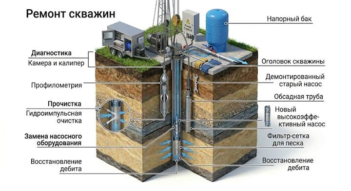 Ремонт скважин в Зеленогорске